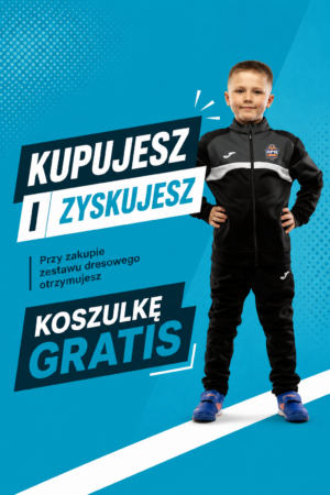 Pakiet Promocyjny - Zestaw Dresowy Czarno-Szary APR Lampart + Koszulka Meczowa Czarno-Szara GRATIS
