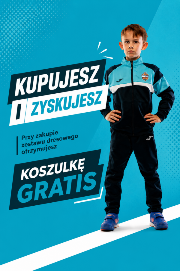 Pakiet Promocyjny - Zestaw Dresowy Turkusowy APR Lampart + Koszulka Meczowa Turkusowa GRATIS